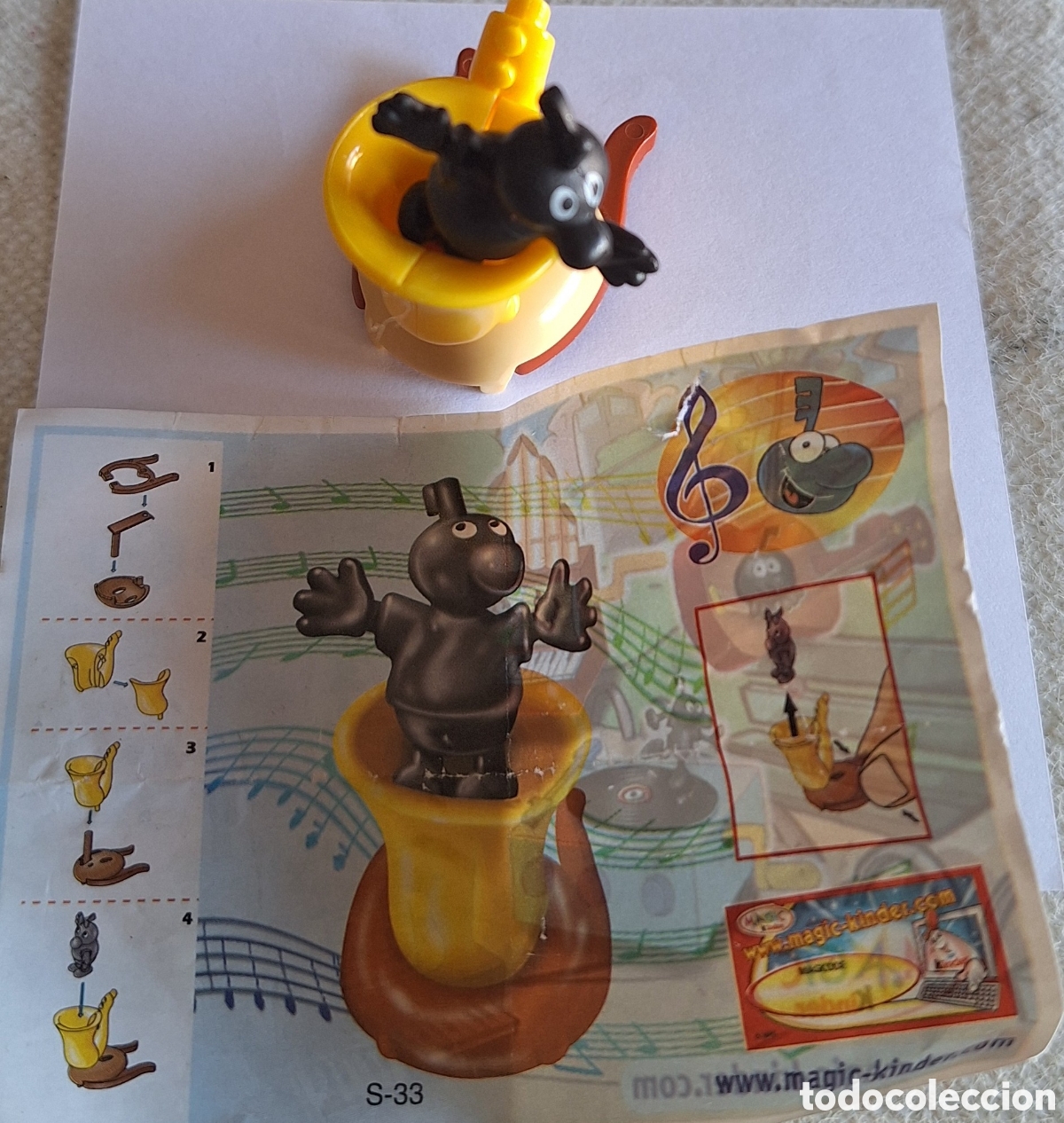 Figuras de goma Kinder: Kinder Sorpresa Funny Festival Saxofon