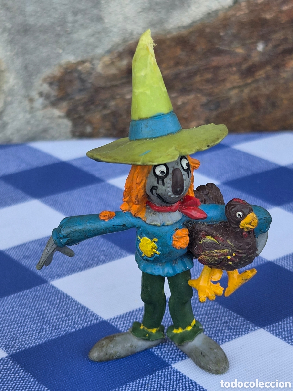 Figuras de goma y PVC: ANTIGUA FIGURA PVC ESPANTAP&Aacute;JAROS EL MAGO DE OZ COMICS SPAIN