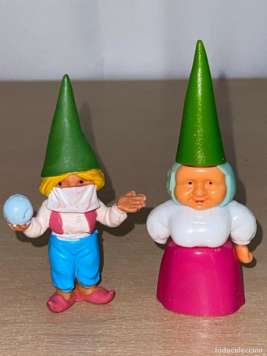 Figure di Gomma e PVC: LOTE 2 Figuras Lisa la mujer de David el Gnomo Colgate BRB 1987 y su hija Noelia con mascarilla '85
