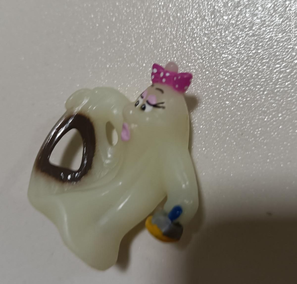 Figuras de goma Kinder: fantasmini miniatura mini fantasma kinder a&ntilde;os 90 monobloc mu&ntilde;equito figura