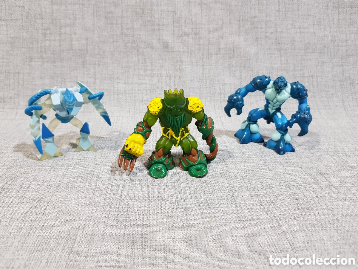 Figuras de goma y PVC: FIGURAS PVC GORMITI. XENOX / BARBATAUS / CARRAPAX. 6 CMS APROX.