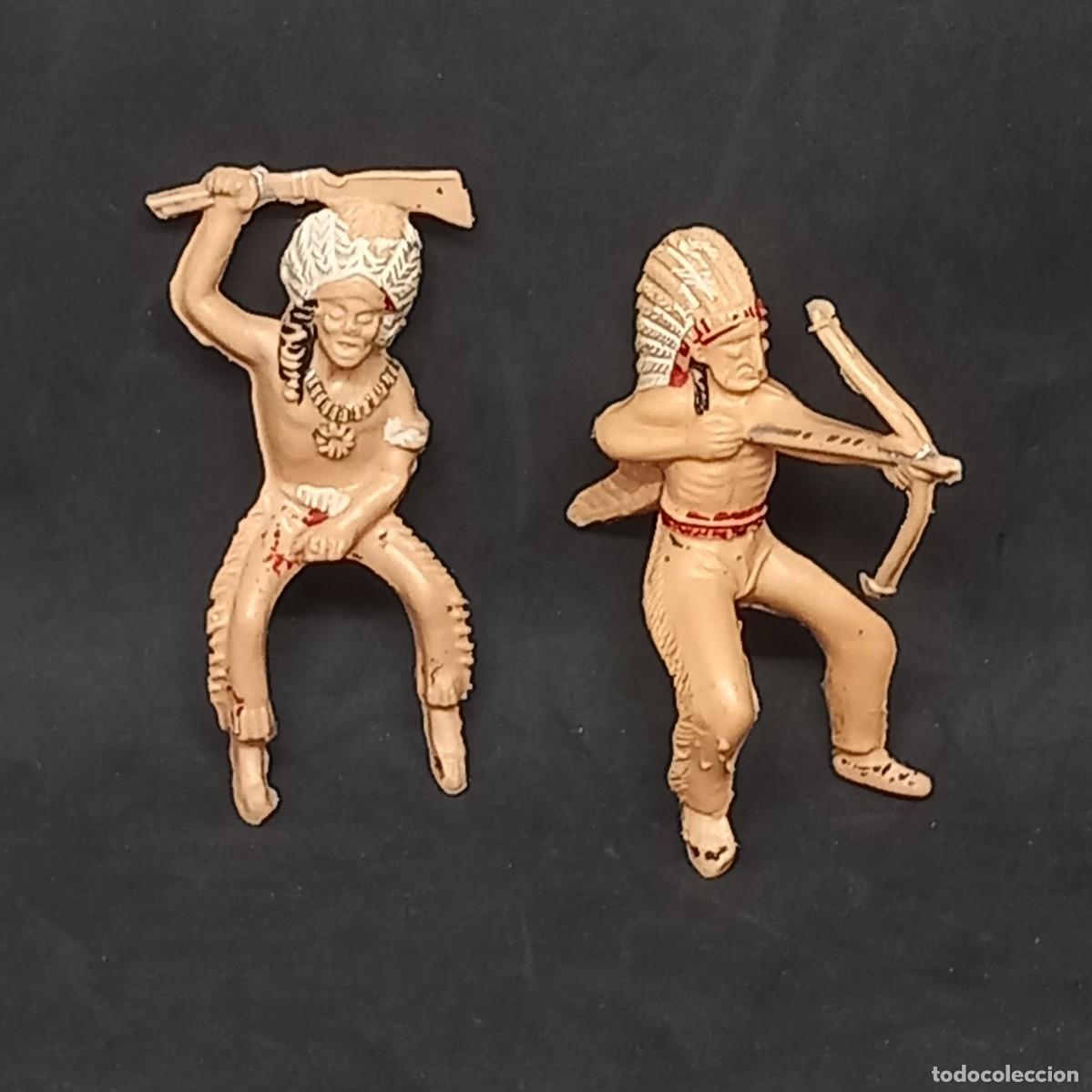 Figuras de goma y PVC: REAMSA SERIE INDIO COMANCHE JEFE INDIOS REF 2 33 JINETE SIN CABALLO OESTE ORIGINAL A&Ntilde;OS 60-70 PTOY