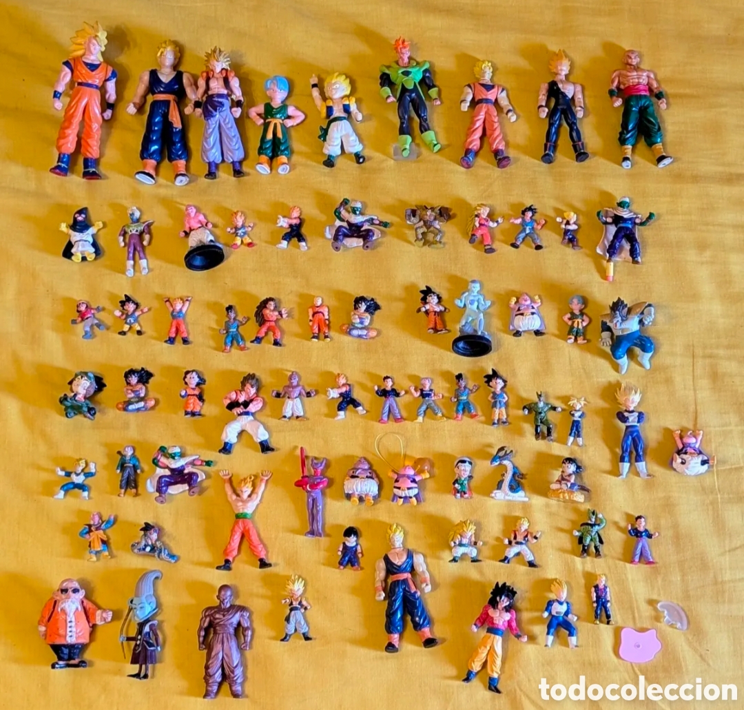 Figuras de goma y PVC: Lote figuras de acci&oacute;n Dragon Ball Z. Bola de Dragon. Dunkin,.Bola de Drac. Bandai. AB Toys..