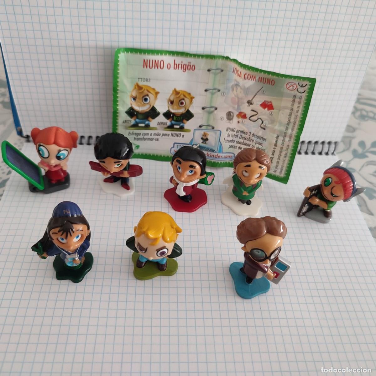 Figuras de goma Kinder: FIGURAS KINDER SORPRESA COLECCION ESTUDIANTES NI&Ntilde;OS FUNNY STUDENTS COMPLETA