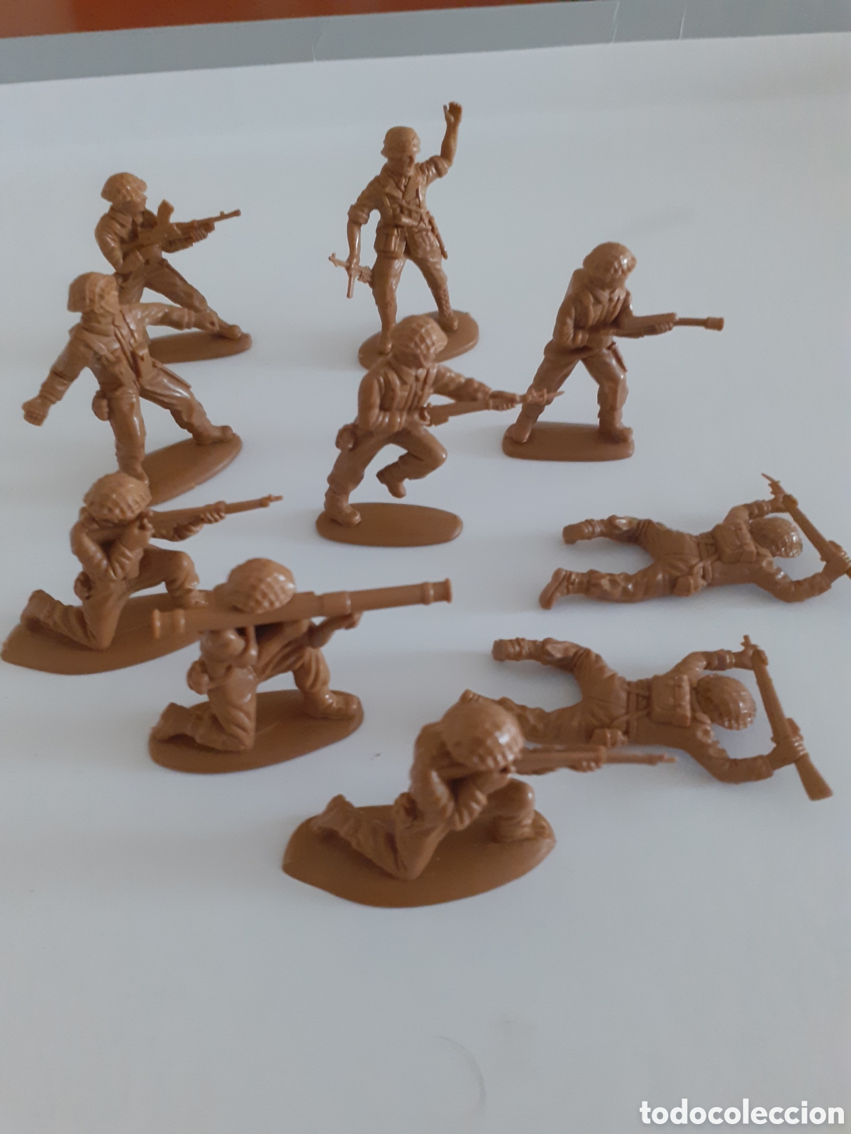 Figuras de goma y PVC: FIGURAS SOLDADOS BRITANICOS INGLESES TIPO JEVSAN,REAMSA PLASTICO