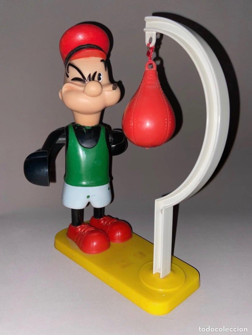 Figuras de goma y PVC: ANTIGUA FIGURA &ldquo; POPEYE BOXEADOR &ldquo; A CUERDA - M.I. IBENSE 1970