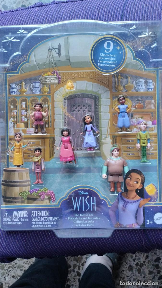 Figuras de goma y PVC: Set de personajes de la pel&iacute;cula Wish - Disney - Mattel - Embalaje original