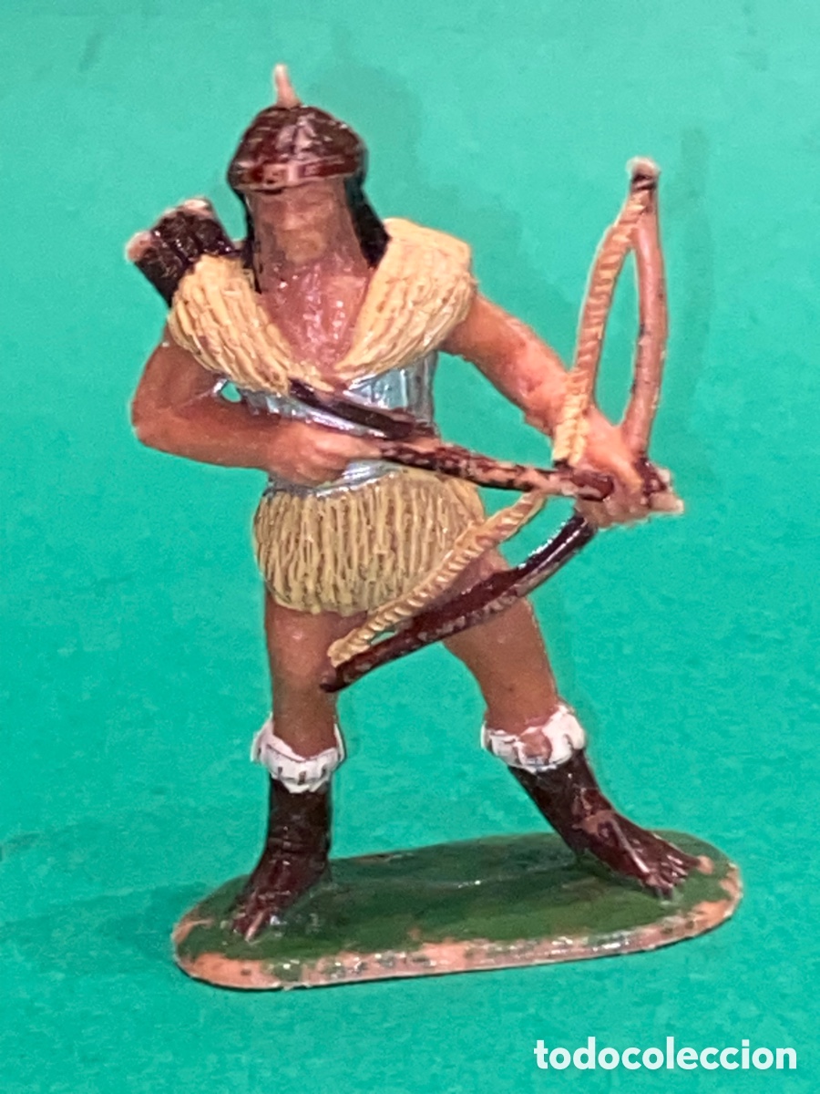 Figuras de goma y PVC: Figura guerrero HUNO de JECSAN (tipo PECH, REAMSA)