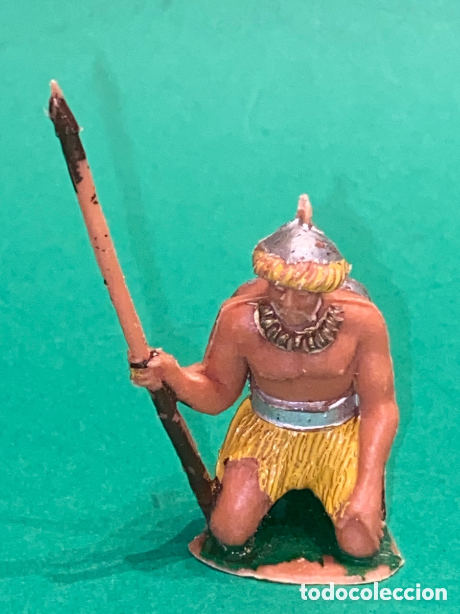 Figuras de goma y PVC: Figura guerrero HUNOS de JECSAN, pl&aacute;stico (tipo PECH, REAMSA)