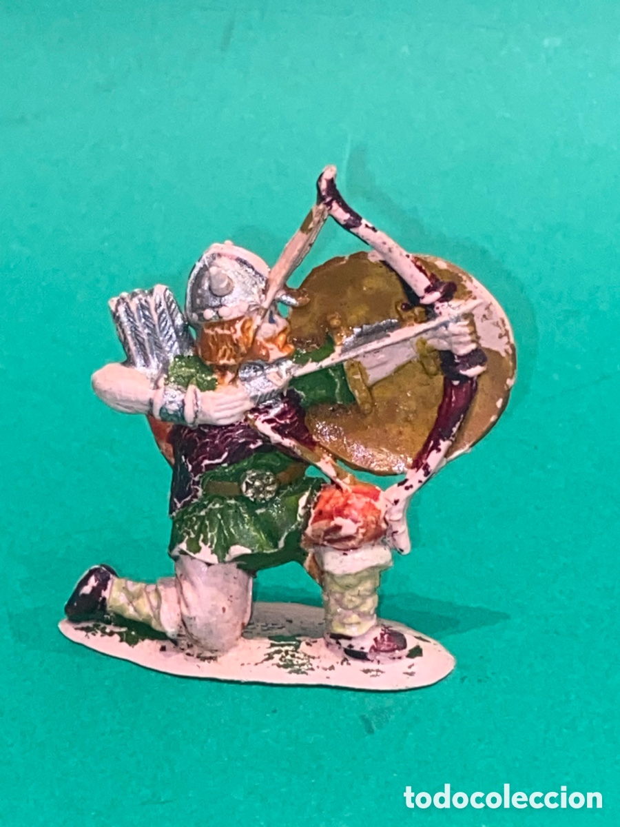 Figuras de goma y PVC: Guerrero Vikingo, fabricado en goma, Comansi *La F&aacute;brica* tipo Jecsan, original a&ntilde;os 50-60.