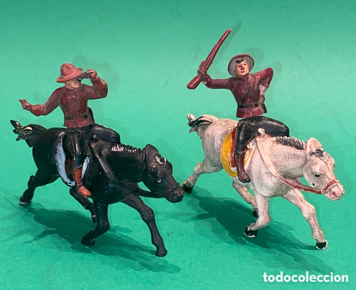 Figuras de goma y PVC: Admite ofertas POLICIA MONTADA DEL CANADA A CABALLO. REALIZADO POR GAMA . ORIGINAL A&Ntilde;OS 50 EN GOMA