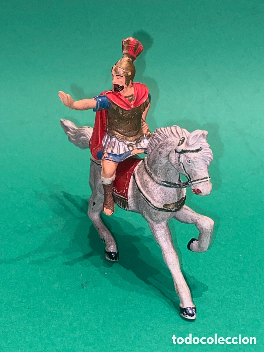 Figuras de goma y PVC: CENTURION - LEGIONARIO ROMANO A CABALLO. FIGURA REAMSA. SERIE LEGIONES ROMANAS, GOMA, a&ntilde;os 60.