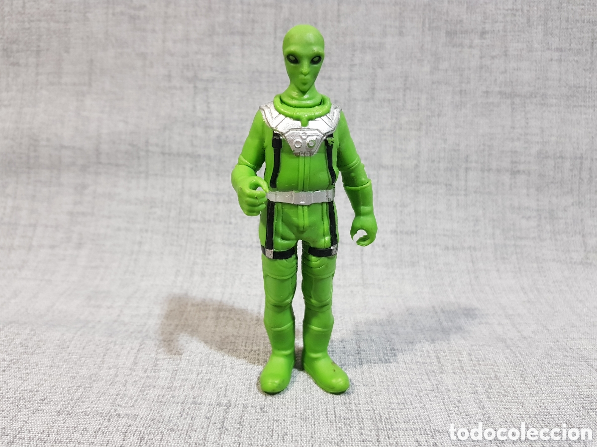 Figuras de goma y PVC: FIGURA EXTRATERRESTRE ALIEN VERDE. SIN MARCA DE FABRICANTE. FIGURA DE GOMA. 11 CMS