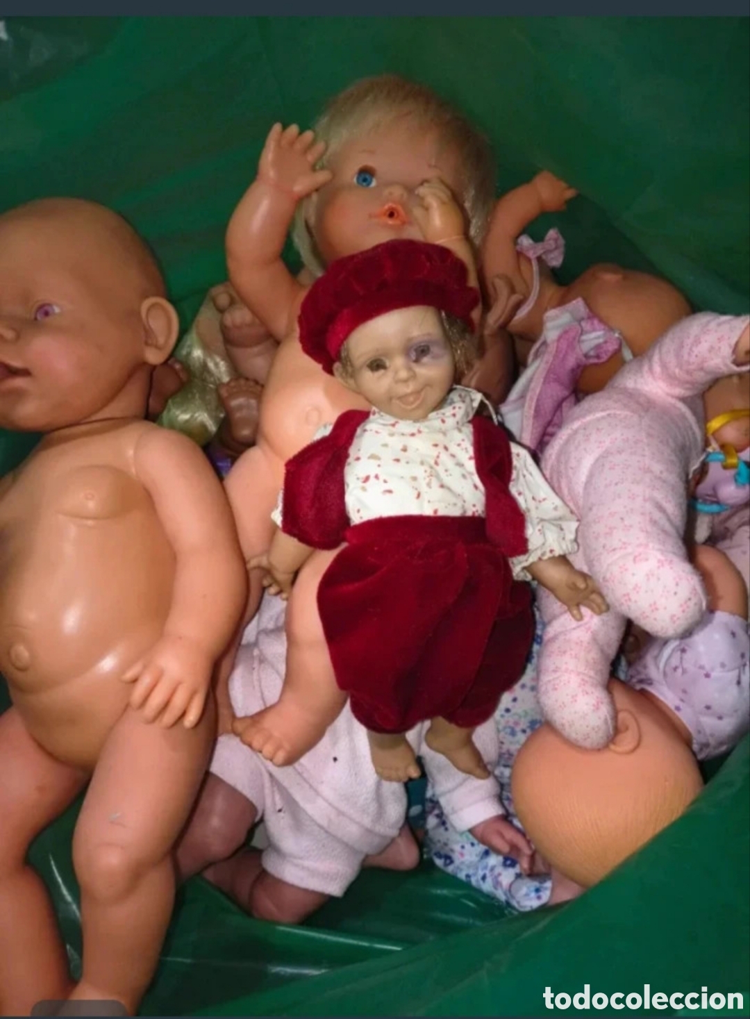 Figuras de goma y PVC: Lote de mu&ntilde;ecos bebe