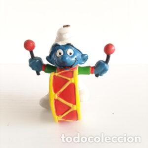 Figuras de goma y PVC: Raro Puffo giocattolo da collezione - Schlumpf figura anni '80 - Smurf toy &ndash; 1980s Smurf figure