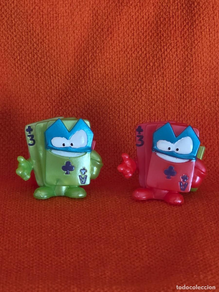 Figuras de goma y PVC: SUPERTHINGS N&ordm; H61A y H61B CARD CLASH - SERIE 16 - SUPERZINGS PAREJA VARIOCOLOR