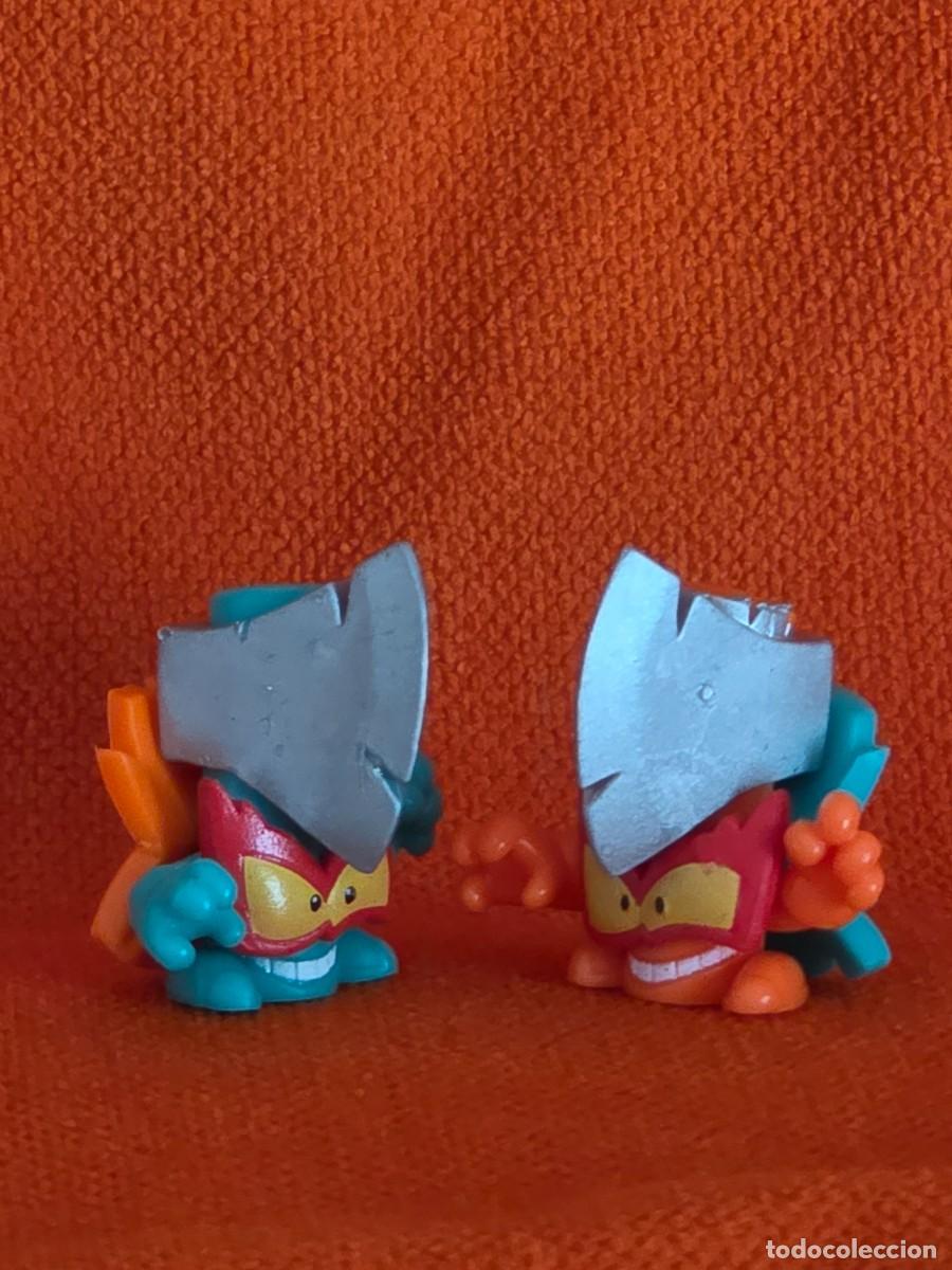 Figuras de goma y PVC: SUPERTHINGS N&ordm; V59A y 59B AX ATTAX - SERIE 16 - SUPERZINGS PAREJA VARIOCOLOR