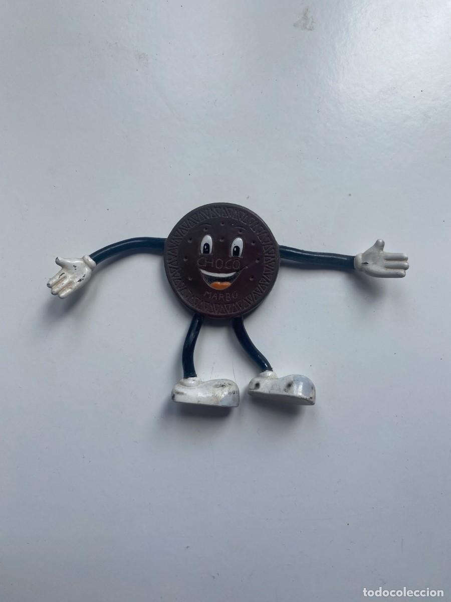 Figuras de goma y PVC: Mu&ntilde;eco publicitario Choco Marb&uacute; articulado vintage