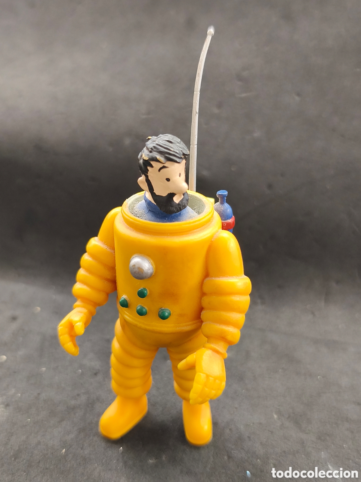 Figuras de goma y PVC: Figura Tint&iacute;n Herge, Haddock altura total 11cm