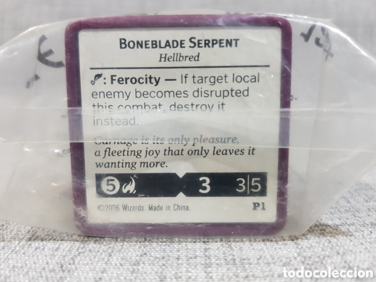 Figuras de goma y PVC: MINIATURA BONEBLADE SERPENT HELLBRED EN BOLSA SELLADA