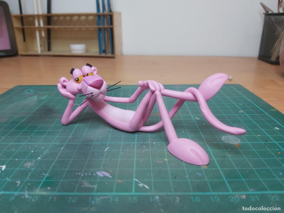 Figure di Gomma e PVC: figura resina pantera rosa pink panther 15 cm de largo dibujos comic tebeo