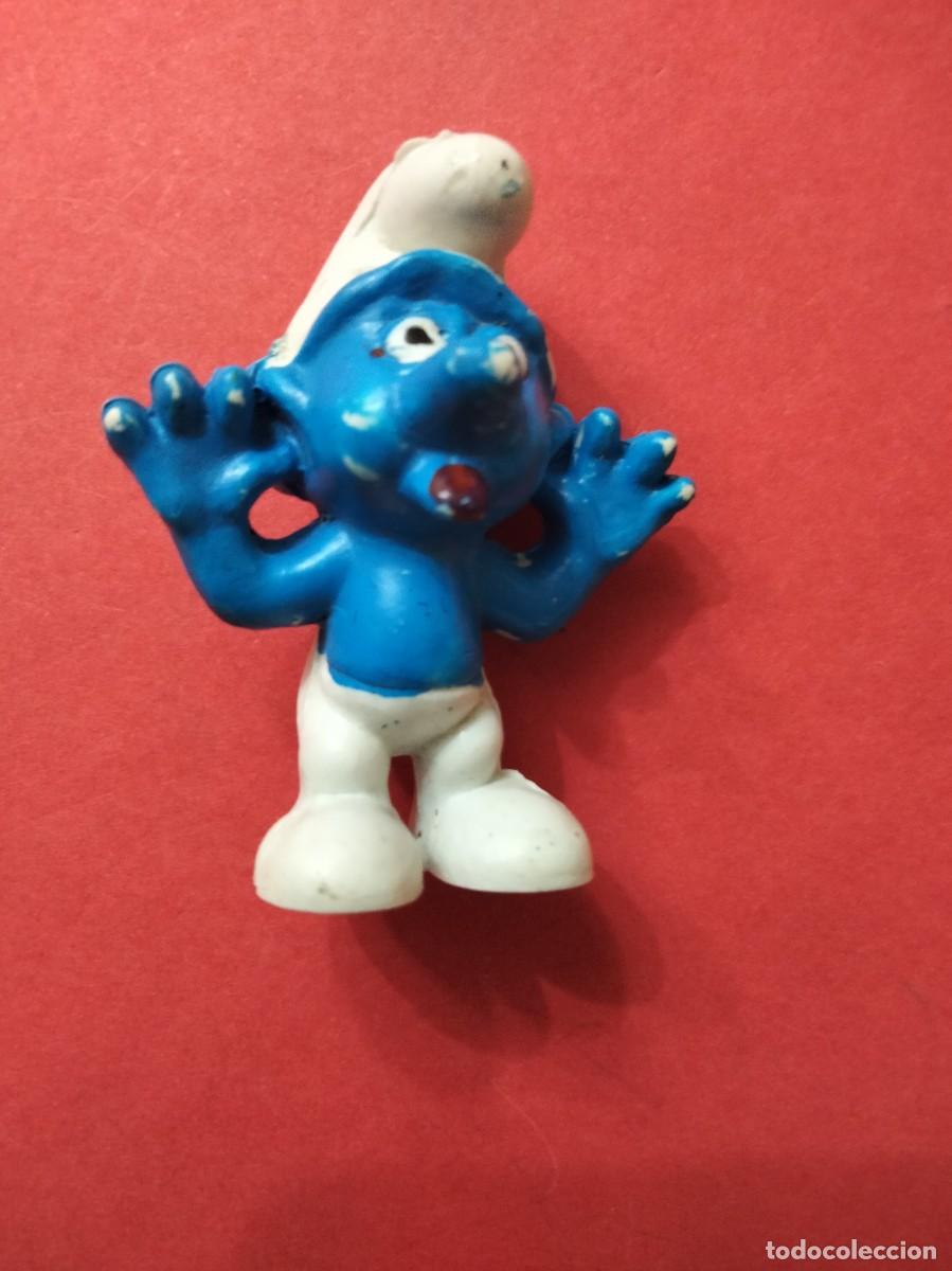 Figuras de goma y PVC: Pitufo PVC Burl&oacute;n PEYO