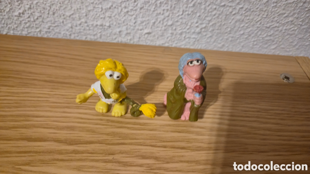 Schleich Rubber and PVC Figures: Lote de 2 figuras antiguas de Fraggel Rocks. A&ntilde;os 80