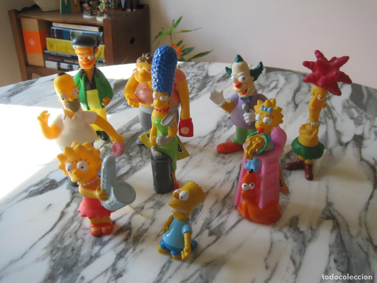 Figuras de goma y PVC: NUEVE FIGURAS DE PVC - LOS SIMPSONS - TM - BURGER KING 2000 Y BULLY TCFFC 1990