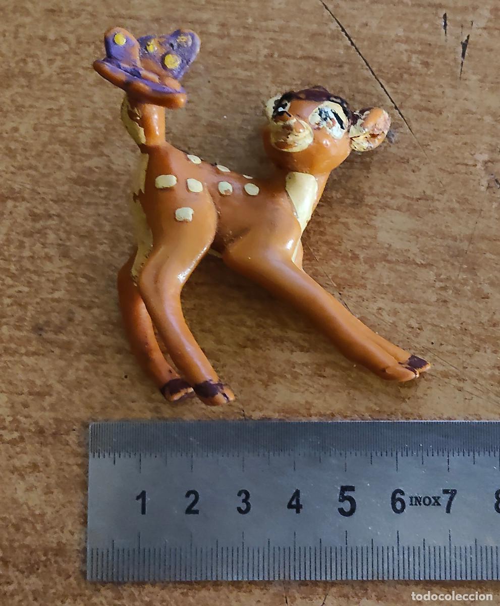 Figuras de goma y PVC: Figura pvc goma Bambi Disney Bully mu&ntilde;eco dibujos animados colecci&oacute;n a&ntilde;os 80 90