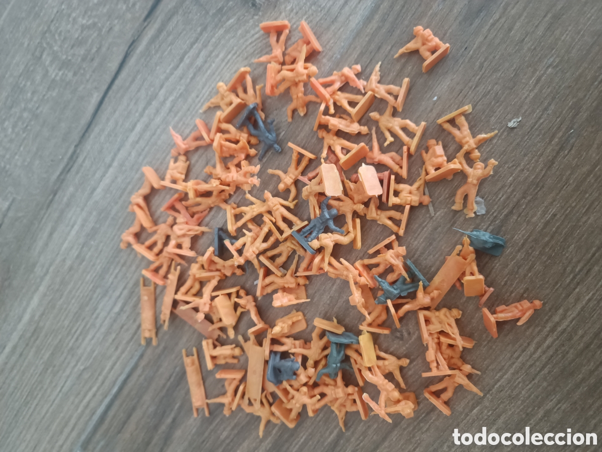 Figuras de goma y PVC: Lote de soldados italianos - montaplex