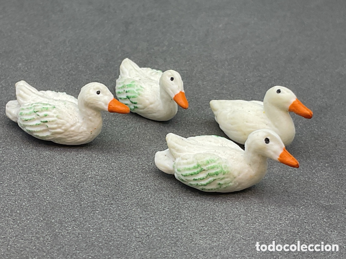 Figuras de goma y PVC: Lote de Peque&ntilde;os Patitos de Goma.