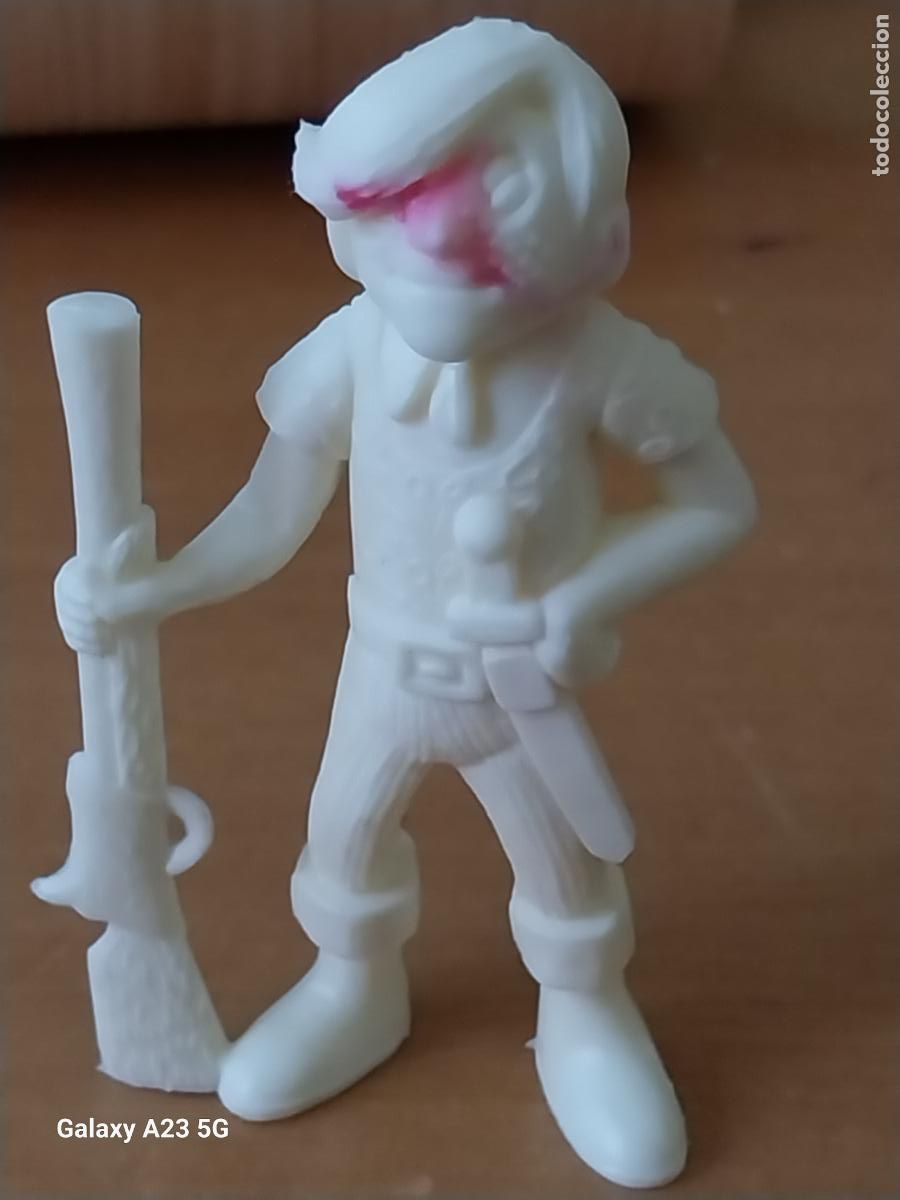 Figuras de goma y PVC: DETERGENTE ARIEL PIRATA EL PECAS FIGURA DUNKIN ORIGINAL CARA MANCHA ROJIZA