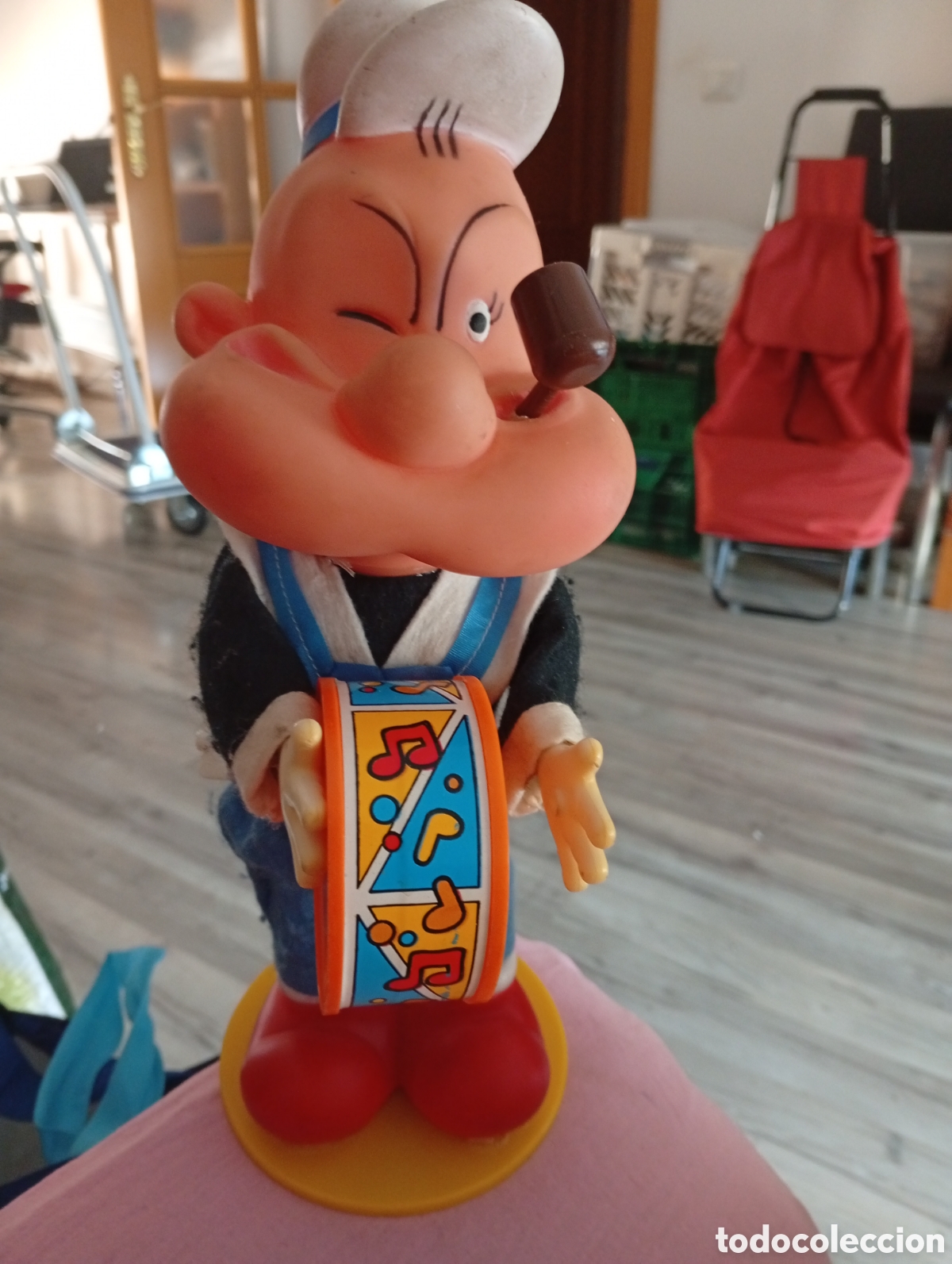 Rubber and PVC Figures: Popeye antiguo a cuerda 30 cm cara goma
