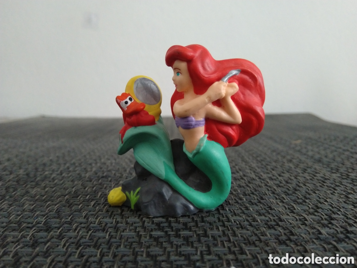 Figuras de goma y PVC: FIGURA PVC LA SIRENITA APPLAUSE TENEDOR SEBASTIAN ESPEJO WALT DISNEY PICTURES ARIEL