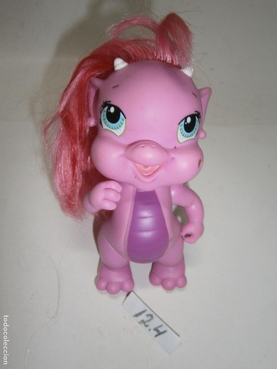 Figuras de goma y PVC: FIGURA DE GOMA O PVC - DRAGON ROSA