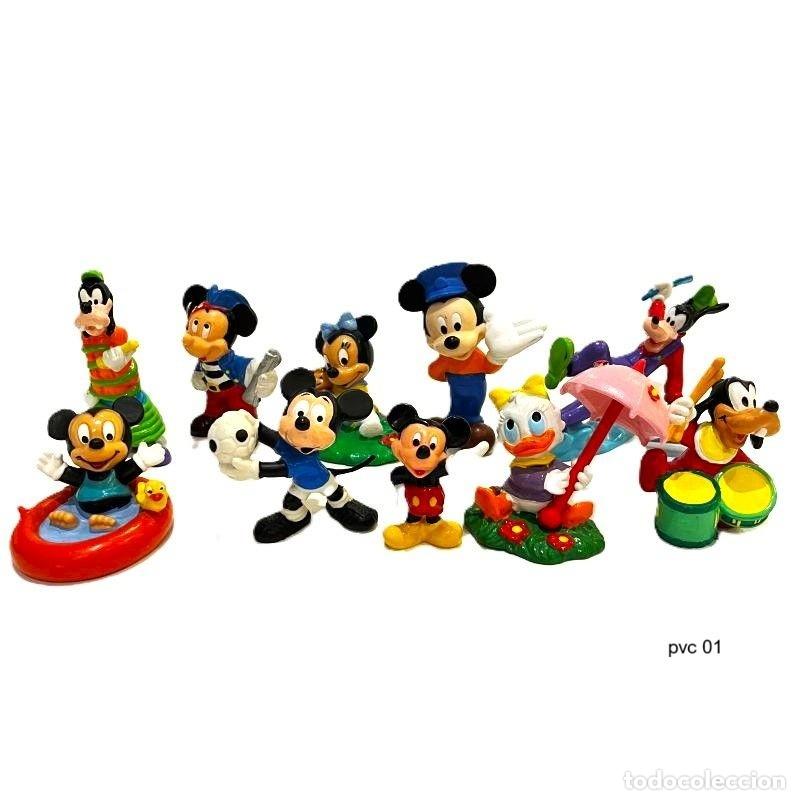 Figuras de goma y PVC: LOTE 10 FIGURAS DISNEY PVC DE 4 a 7 cm. de MICKEY MOUSE, MINNIE, DAYSY y GOOFY (PVC 01)