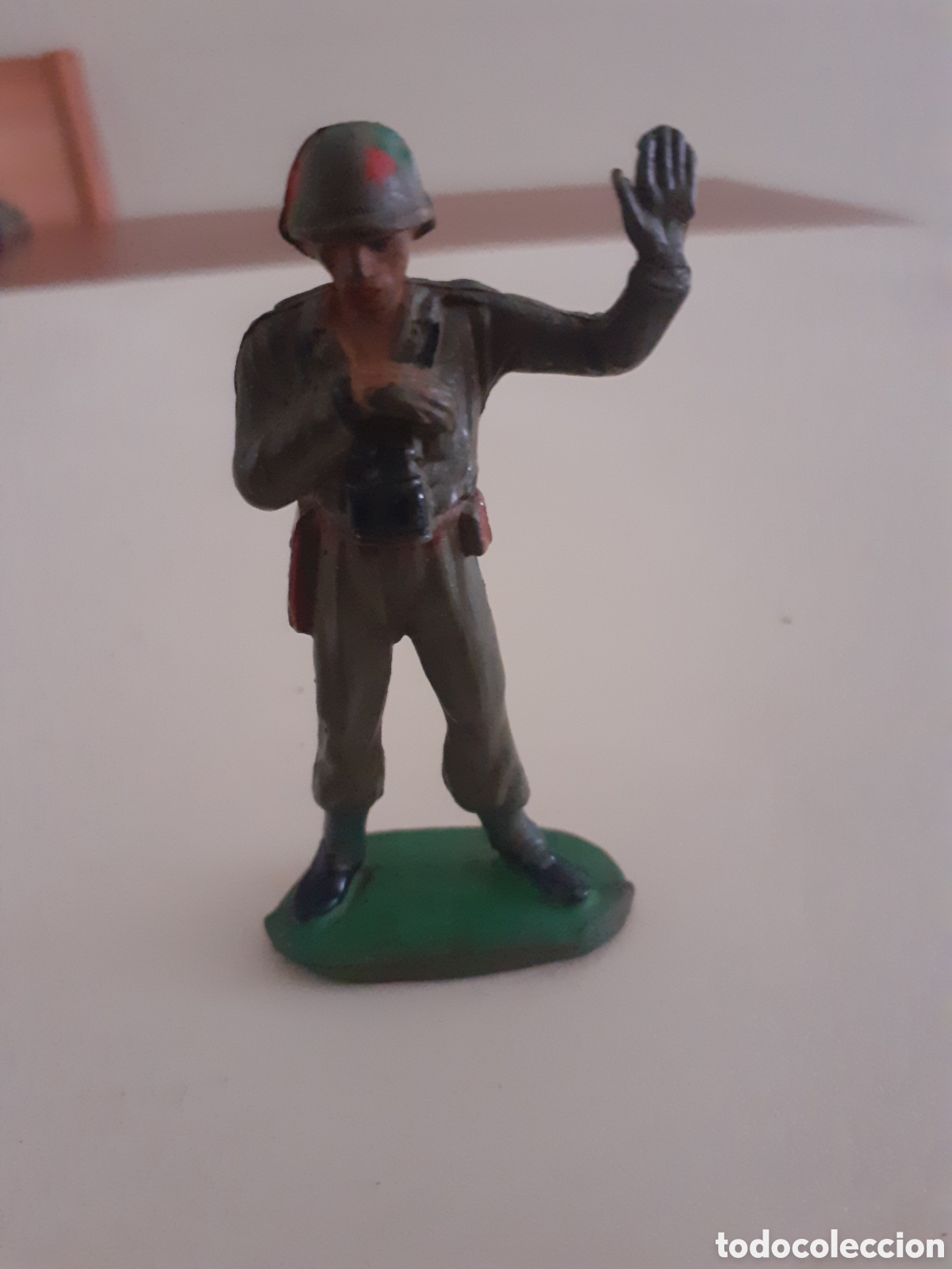 Figuras de goma y PVC: FIGURA SOLDADO AMERICANO GOMA PECH,REAMSA,JECSAN