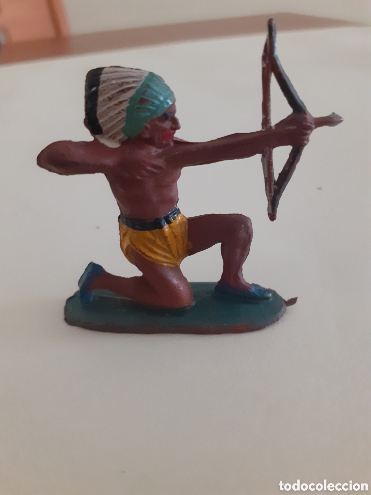 Figuras de goma y PVC: FIGURA GUERRERO INDIO GOMA PECH,REAMSA,JECSAN