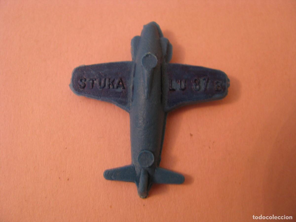 Figuras de goma y PVC: FIGURAS DE AVION DE PLASTICO. STUKA LU 87 B 3,5X3 CM