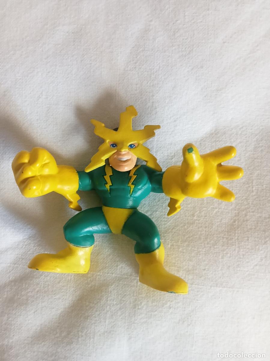 Figuras de goma y PVC: Figura PVC Electro Marvel Hasbro 2008 6 cent&iacute;metros Marvel Super Hero Squad