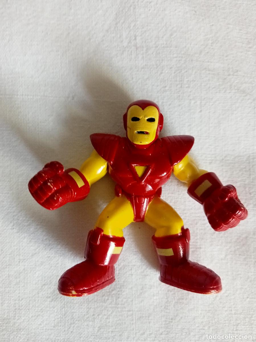Figuras de goma y PVC: Figura PVC Iron Man Marvel Hasbro 2008 6 cent&iacute;metros Marvel Super Hero Squad