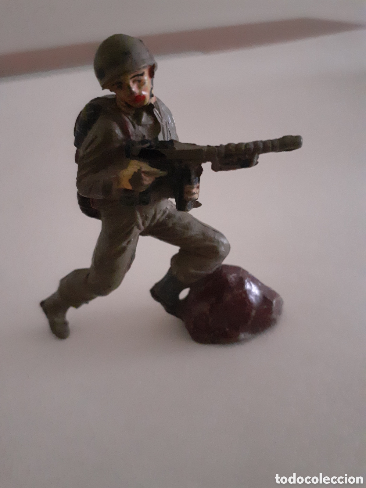 Figuras de goma y PVC: FIGURA SOLDADO AMERICANO MARINE GOMA JECSAN,PECH,REAMSA
