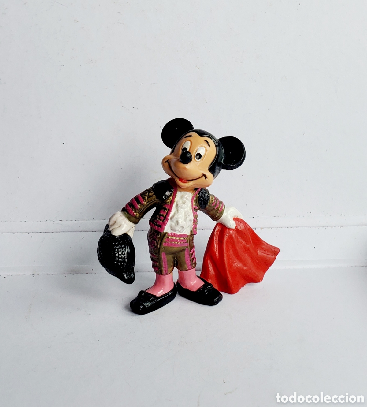Figuras de goma y PVC: FIGURA PVC MICKEY MOUSE TORERO. BULLYLAND. HECHO EN ALEMANIA.