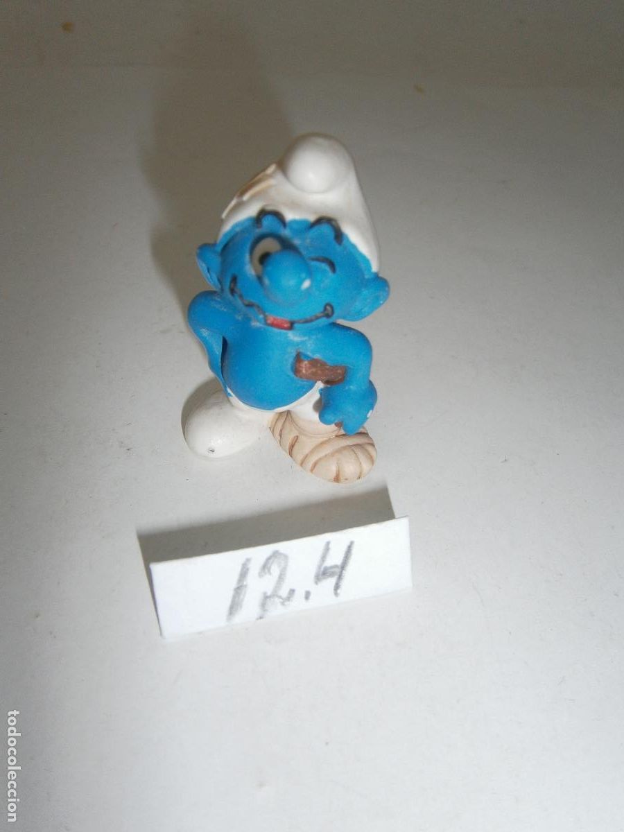Figuras de goma y PVC: FIGURA DE GOMA O PVC - PITUFO BROMISTA
