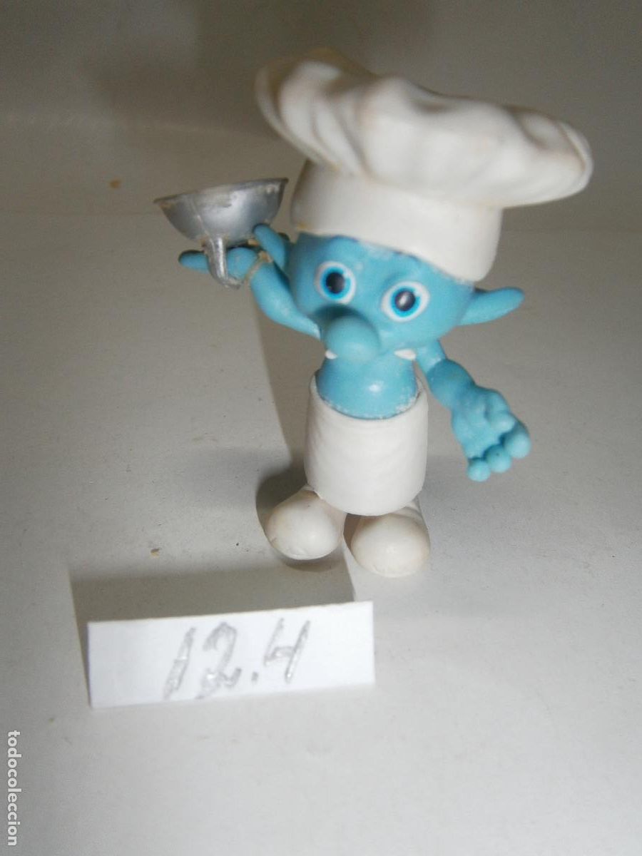 Figuras de goma y PVC: FIGURA DE GOMA O PVC - PITUFO CHEFF O COCINERO