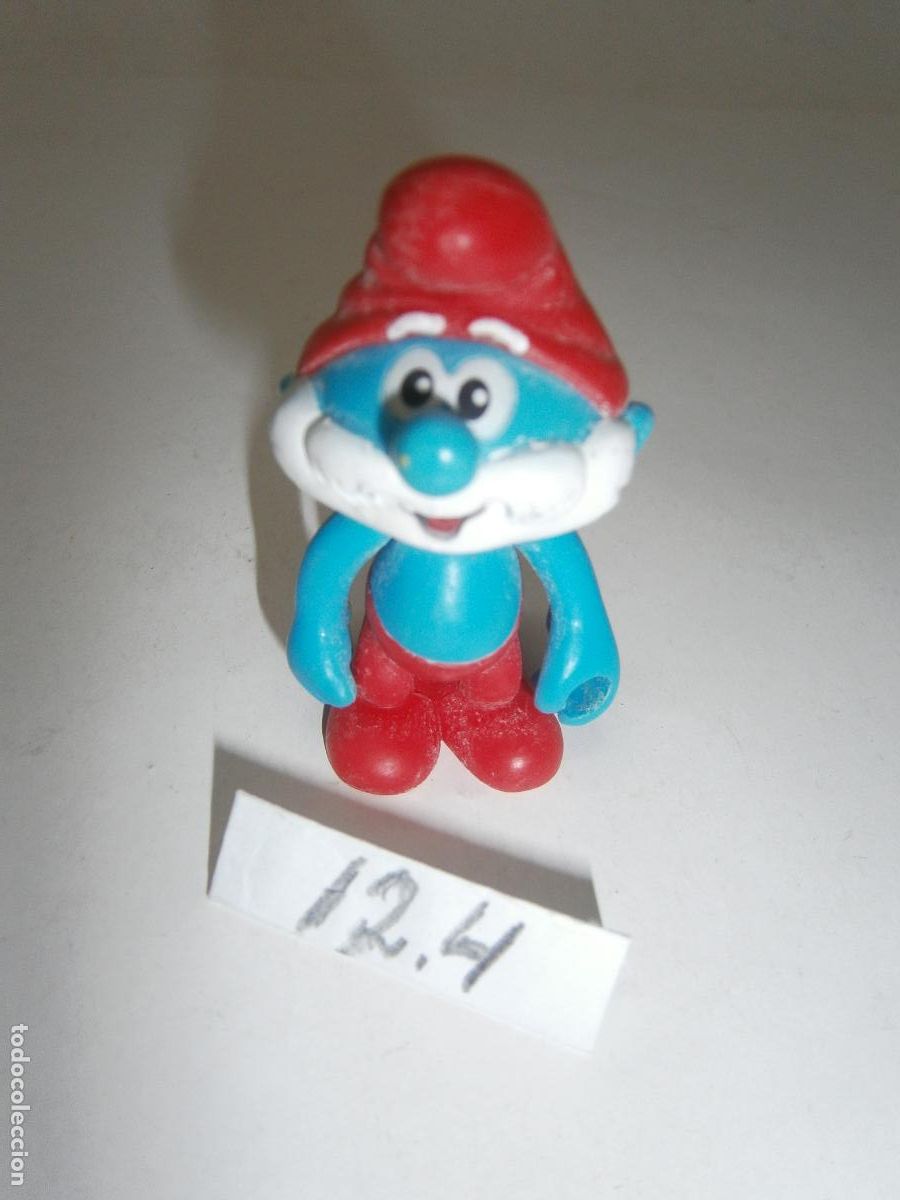 Figuras de goma y PVC: FIGURA DE GOMA O PVC - PAPA PITUFO