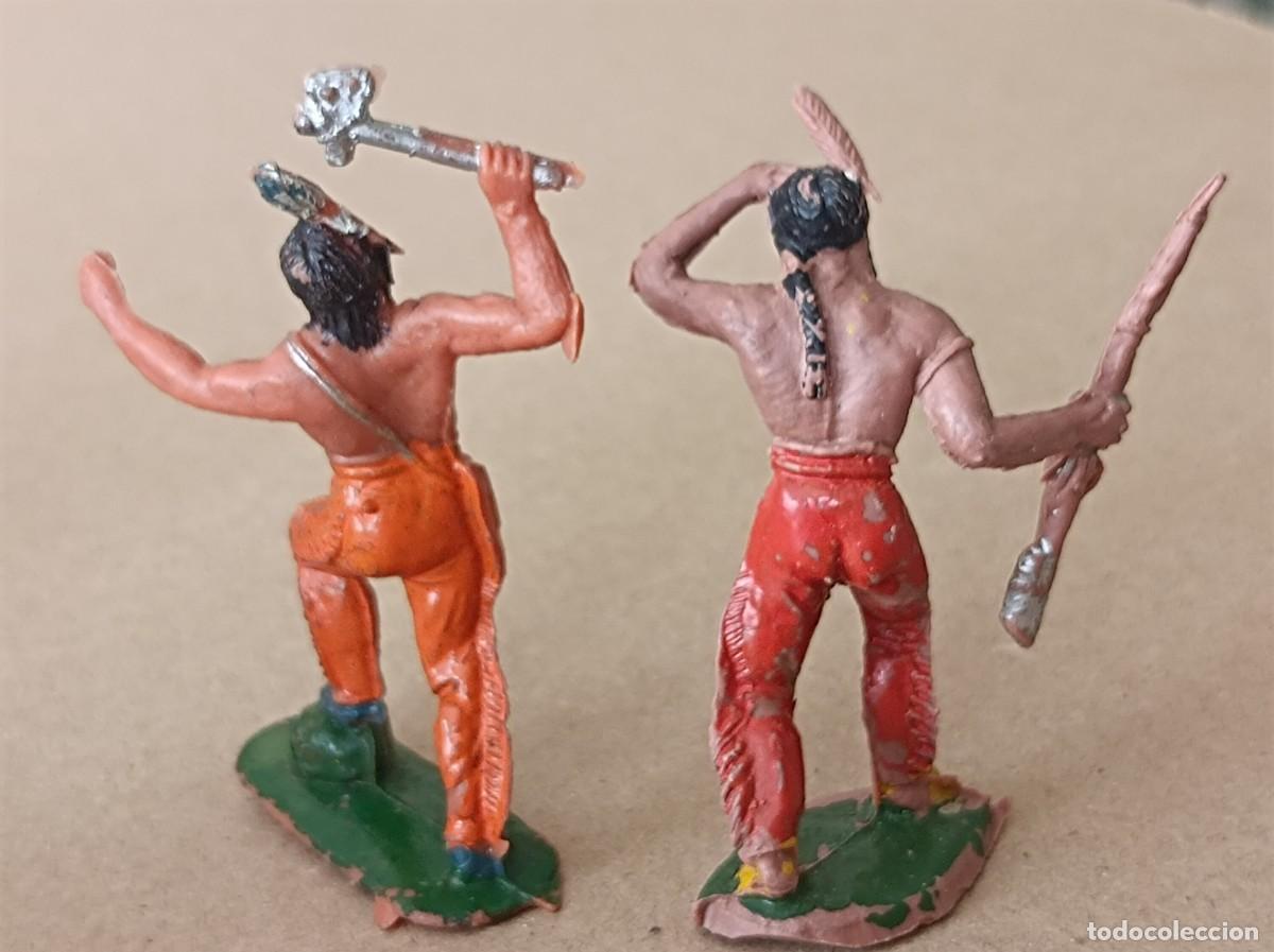 Figuras de goma y PVC: LOTE DE INDIOS Y VAQUEROS DE PL&Aacute;STICO FABRICANTE JECSAN - Foto 8