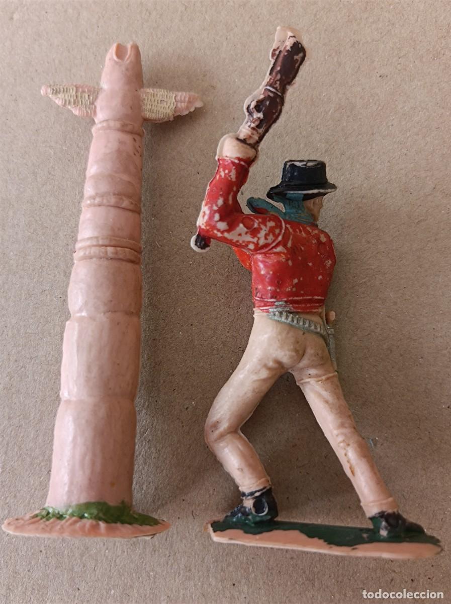Figuras de goma y PVC: LOTE DE INDIOS Y VAQUEROS DE PL&Aacute;STICO FABRICANTE JECSAN - Foto 14