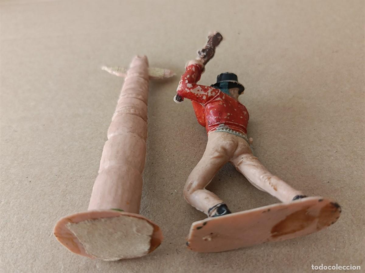 Figuras de goma y PVC: LOTE DE INDIOS Y VAQUEROS DE PL&Aacute;STICO FABRICANTE JECSAN - Foto 15