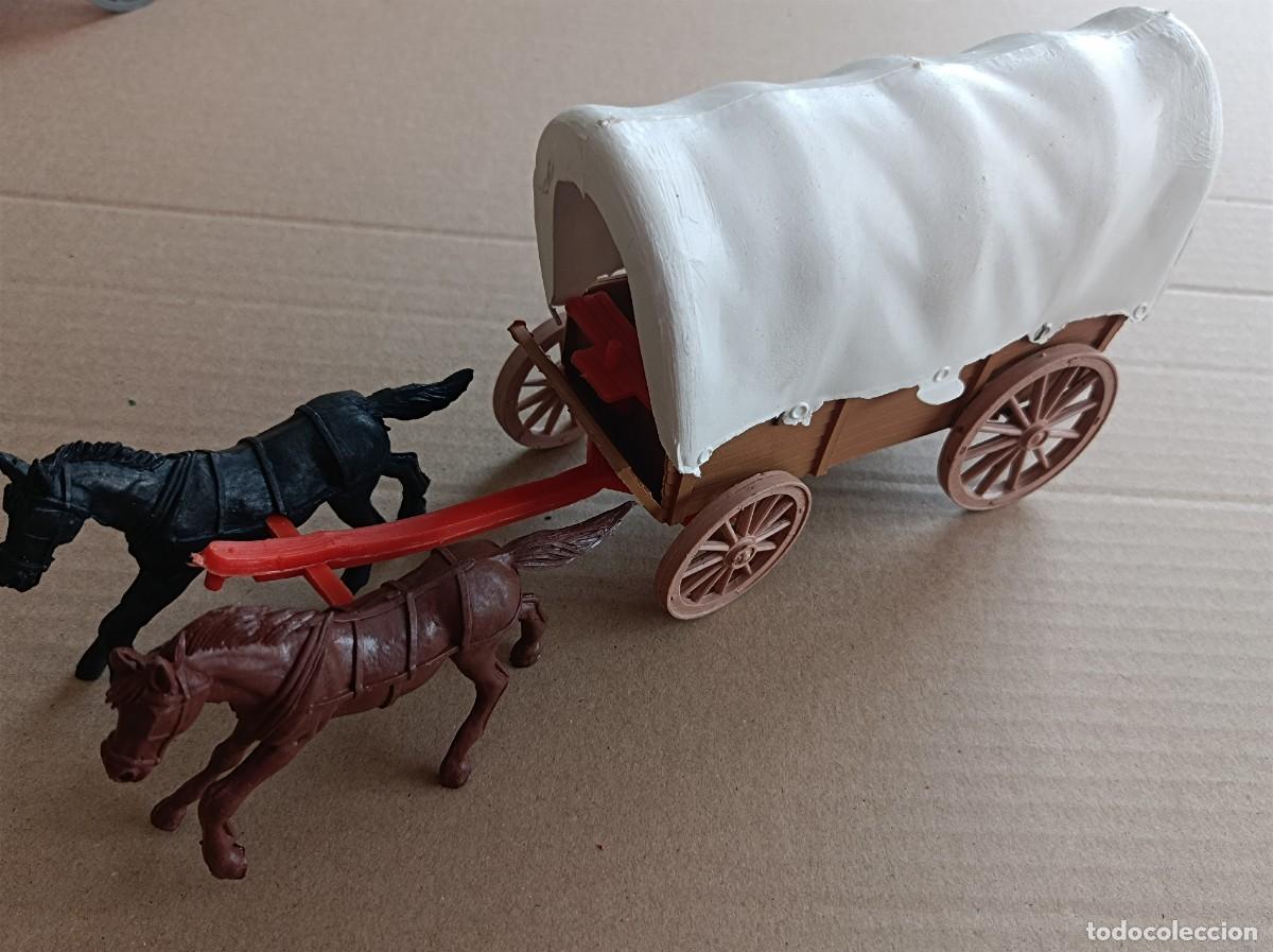 Figuras de goma y PVC: CARRETA DE TIRO CARAVANA OESTE FABRICANTE JECSAN